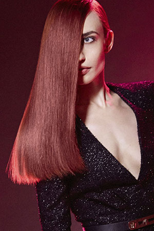 Dark red hair color, plum hair color, hair colour salon, Salon Piper Glen, Charlotte, NC