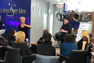 Hair Color Training at Salon Piper Glen